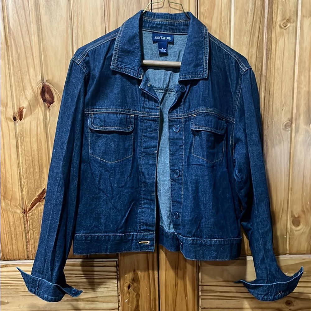 Ann Taylor Dark Indigo Jean Jacket